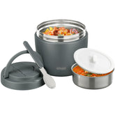 wiwens Thermo Food Jar exterior view in grey, ideal for hot meals on the go