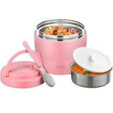 wiwens Thermo Food Jar pink2 exterior shows leakproof design for hot meals on the go