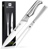 WIZEKA 8-inch turkey carving knife with sharp blade for precise, effortless slicing