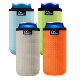 WK IEASON 12oz slim can sleeve green for cool drinks and grip