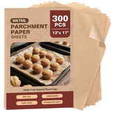 WKTML parchment paper 12x17 pre-cut sheets for mess-free baking.