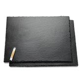 WLWNWFT 2pc slate cheese boards showing an inviting 16x12in surface for appetizers