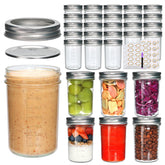 Woaiwo-q 8 oz mason jar with silver lid for fresh jam storage.