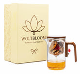 WOLTBLOOM Enchanti Tea Pot with magnetic separator for precise brewing and smooth flavor.