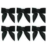 Wonlex Christmas napkin ring green bow set adds festive velvet elegance to table