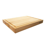 WoodForChef juice groove maple cutting board for mess-free meat and veggie prep
