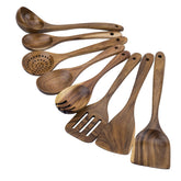 WOODME teak spatula ideal for nonstick pans and precision flipping