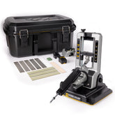 Work Sharp Professional Precision Adjust Elite front view shows complete sharpener setup for versatile knives.