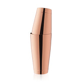 WOTOR Boston shaker two-piece construction in rose gold enables precise mixing.