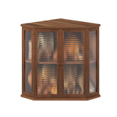 WouZglk extra-large acacia bread box corner view showing space-saving design