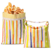 Wozskaf beeswax bread bags XL set keeping sourdough fresh and organized.