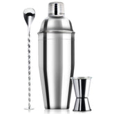 WPHUAW 24oz cocktail shaker with built in strainer for smooth martinis