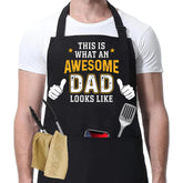 Wrappiness funny apron for men with adjustable neck strap for a secure fit during grilling.