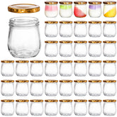 WRINGKIT 40-pack 6oz glass mason jars for versatile storage and gifting.