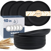 Wrova wheat straw plate demonstrating unbreakable durability for daily meals.