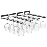 Wtiujhg Baowenbei 11.8-inch under-cabinet rack keeps stemware neatly accessible