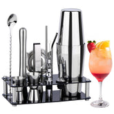 Wukuna Boston shaker set in brushed stainless for professional home bartending.
