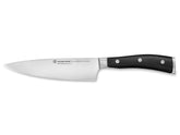 Wüsthof Classic Ikon 6in knife blade enables precise slicing with even cuts.