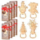 wxfdac 4-in-1 Christmas tree bottle opener; durable metal design for festive gifting.