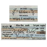 Wyoansfhd farmhouse kitchen rug 17x47 in rustic texture with non slip backing