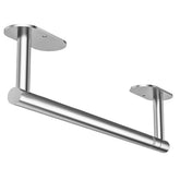 WZKALY paper towel holder under cabinet in silver keeps towels within easy reach.