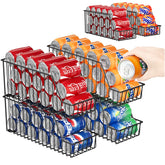 X-cosrack four-tier rack front view for quick, organized pantry access.