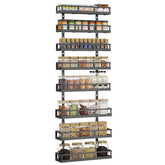 X-cosrack 8-tier spice rack wall-mounted maximizes kitchen space
