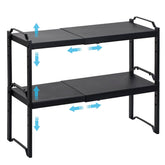 X-cosrack expandable shelf length adjust from 12.6 to 20.5 inches for flexible storage.