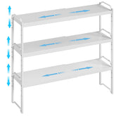 X-cosrack extendable kitchen shelves in cabinet for flexible storage space
