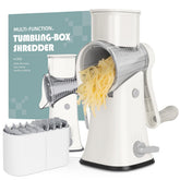 X Home 5-in-1 rotary cheese grater with base and drum blades for versatile prep