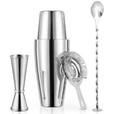 X Home cocktail shaker set featuring the Boston shaker for smooth, spill-free mixing.