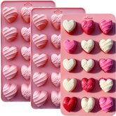 XBYzuzi 3-pack heart mold cream for quick chocolate and candy creations