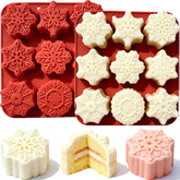 XBYzuzi snowflake mold 2pc set for festive desserts and decorations.
