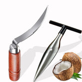 XHGAYL premium coconut opener set with puncher for quick access to juice