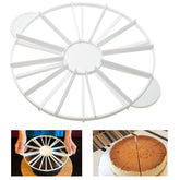 XIAOHONG round cake slice marker viewed from above, showing even portion guidance for large cakes