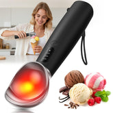 XIAOJINYU heated scoop head for easy hard-ice-cream scooping.