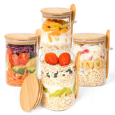 Xileanalee 18oz overnight oats jar for easy morning meal prep.