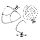 XINCAN flat beater attachment for 4.5-5 qt mixers, even batter mixing.