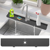Xingruyu 30-inch sink splash guard protects counters by catching faucet drips.
