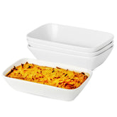 XINLTC 13.5oz ceramic rectangle four-pack for personal portions and easy meal prep