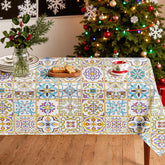 Xirggur rectangle tablecloth with vibrant pattern for daily dining and parties.
