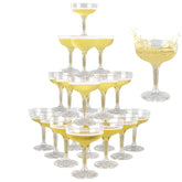 XIRUOXINKEMAO champagne tower glasses for elegant wedding displays.