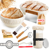 XLMYS sourdough starter kit round banneton for even proofing and prettier crust.
