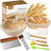 XOHUYD banneton round 9-inch basket for even dough rise and crispy crust