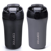 XPIY 14oz travel mug two-pack for on-the-go coffee.