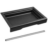 XQK low profile drip tray for Gaggia Classic Pro, compact and durable in black ABS.
