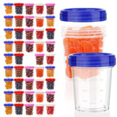 XSEINO 24-pack 4oz containers with lids for meal prep and freshness