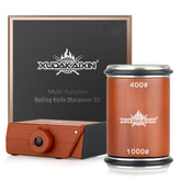 XUDAKAIXIN knife sharpener showing adjustable angle for precise edge control
