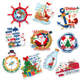 Xuhal Christmas Cruise Magnet steering wheel design for fridge decor and nautical ambiance.