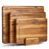 Xushro Acacia 16x12 cutting board with natural grain for versatile prep